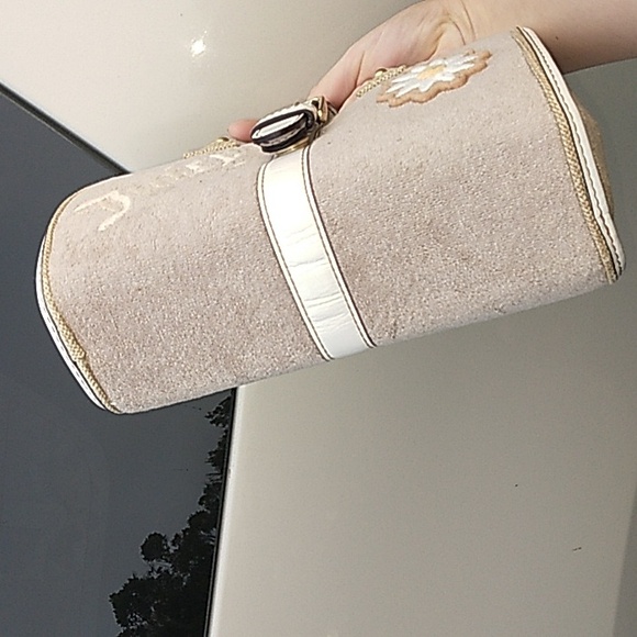 Y2K Juicy Couture MAKEUP BAG Travel CASE RARE COSMETICS CASE TERRY CLOTH - Picture 5 of 14